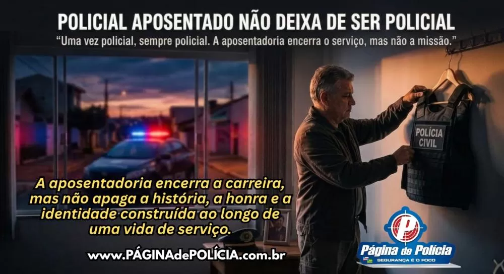 Policial aposentado não deixa de ser POLICIAL