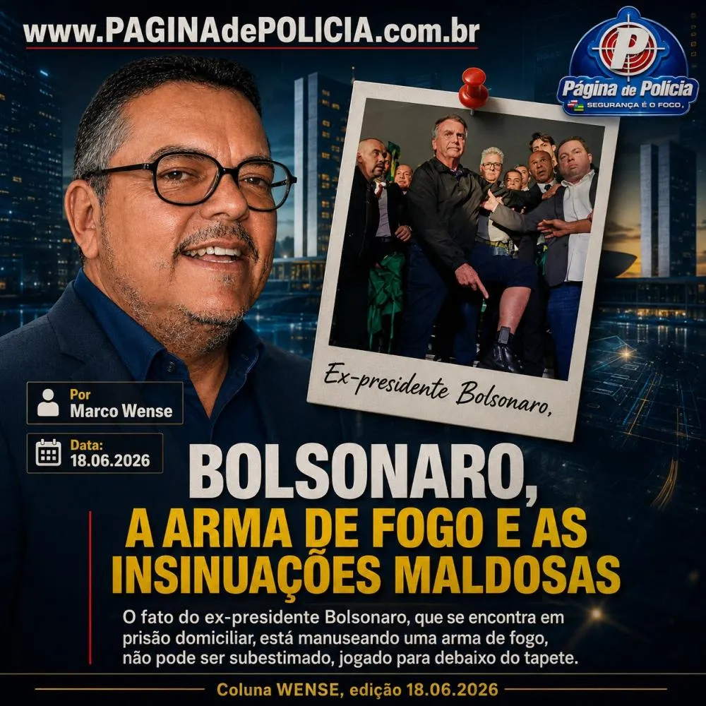 BOLSONARO, A ARMA DE FOGO E AS INSINUAÇÕES MALDOSAS