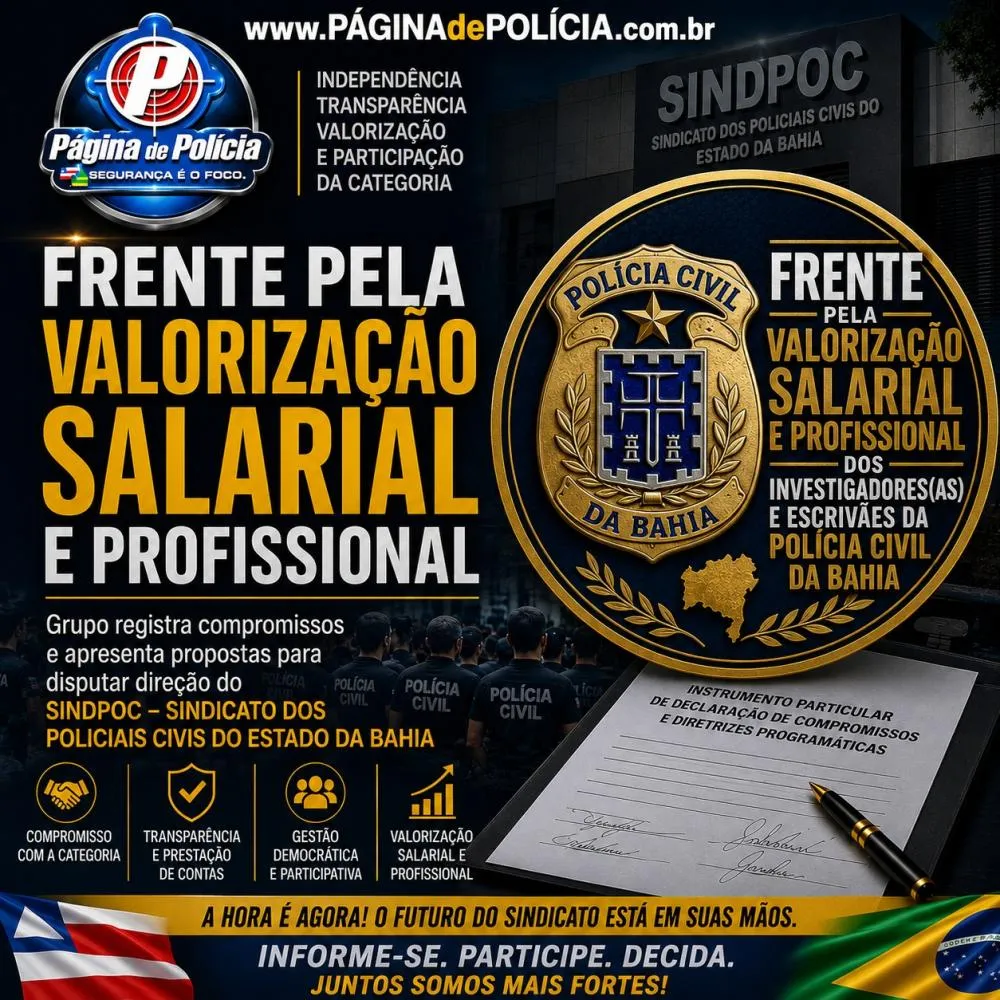 A Frente pela Valorização Salarial e Profissional registra compromissos e apresenta propostas para disputar direção do SINDPOC