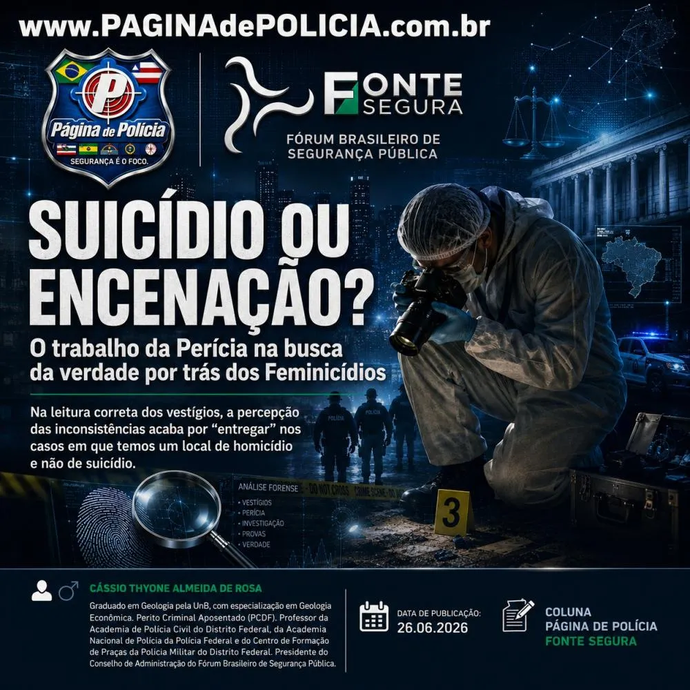 SUICÍDIO OU ENCENAÇÃO? O trabalho da Perícia na busca da verdade por trás dos Feminicídios