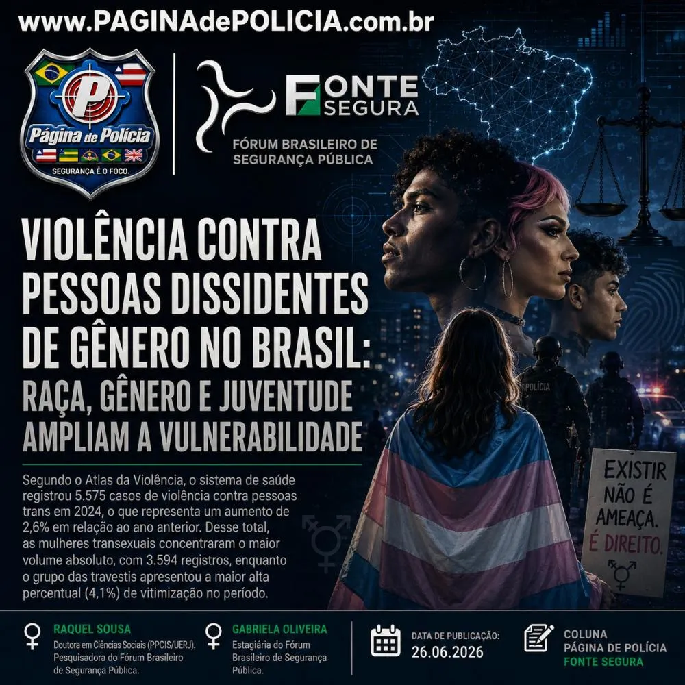 Violência contra pessoas dissidentes de gênero no Brasil: raça, gênero e juventude ampliam a vulnerabilidade