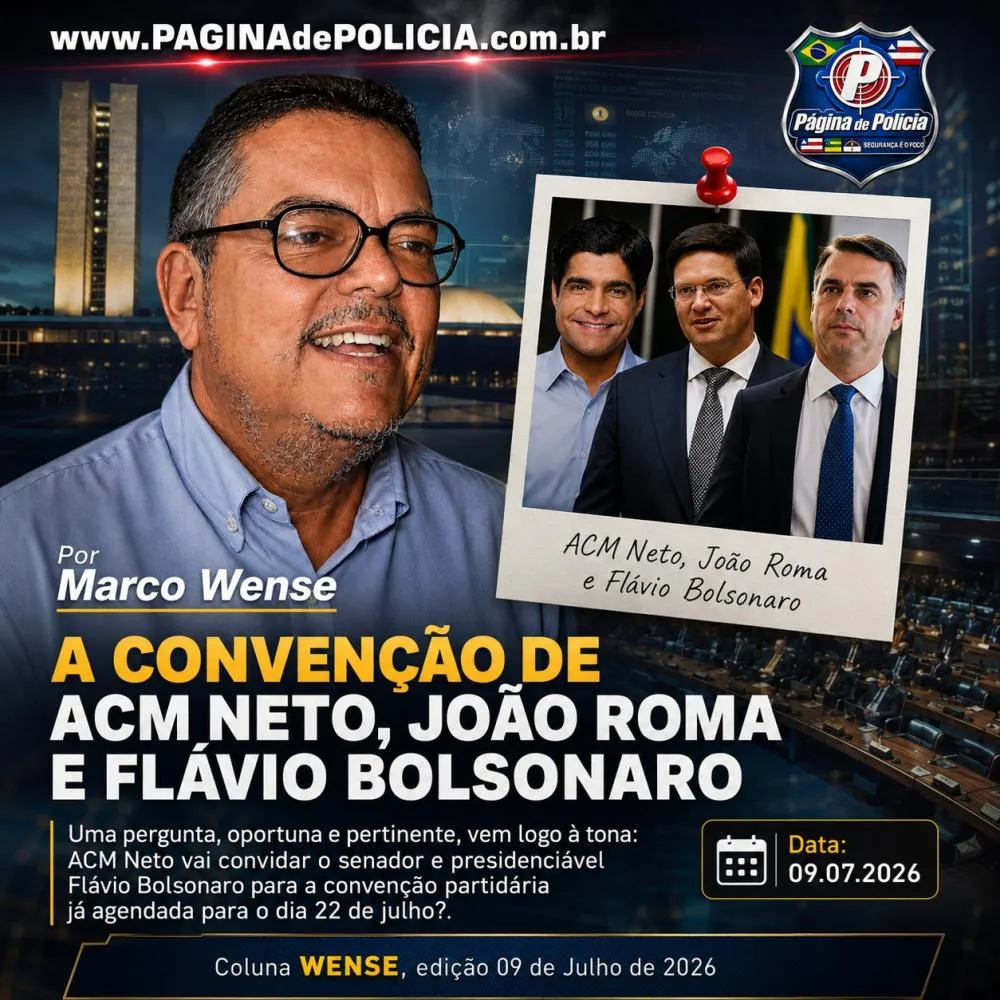 A CONVENÇÃO DE ACM NETO, JOÃO ROMA E FLÁVIO BOLSONARO