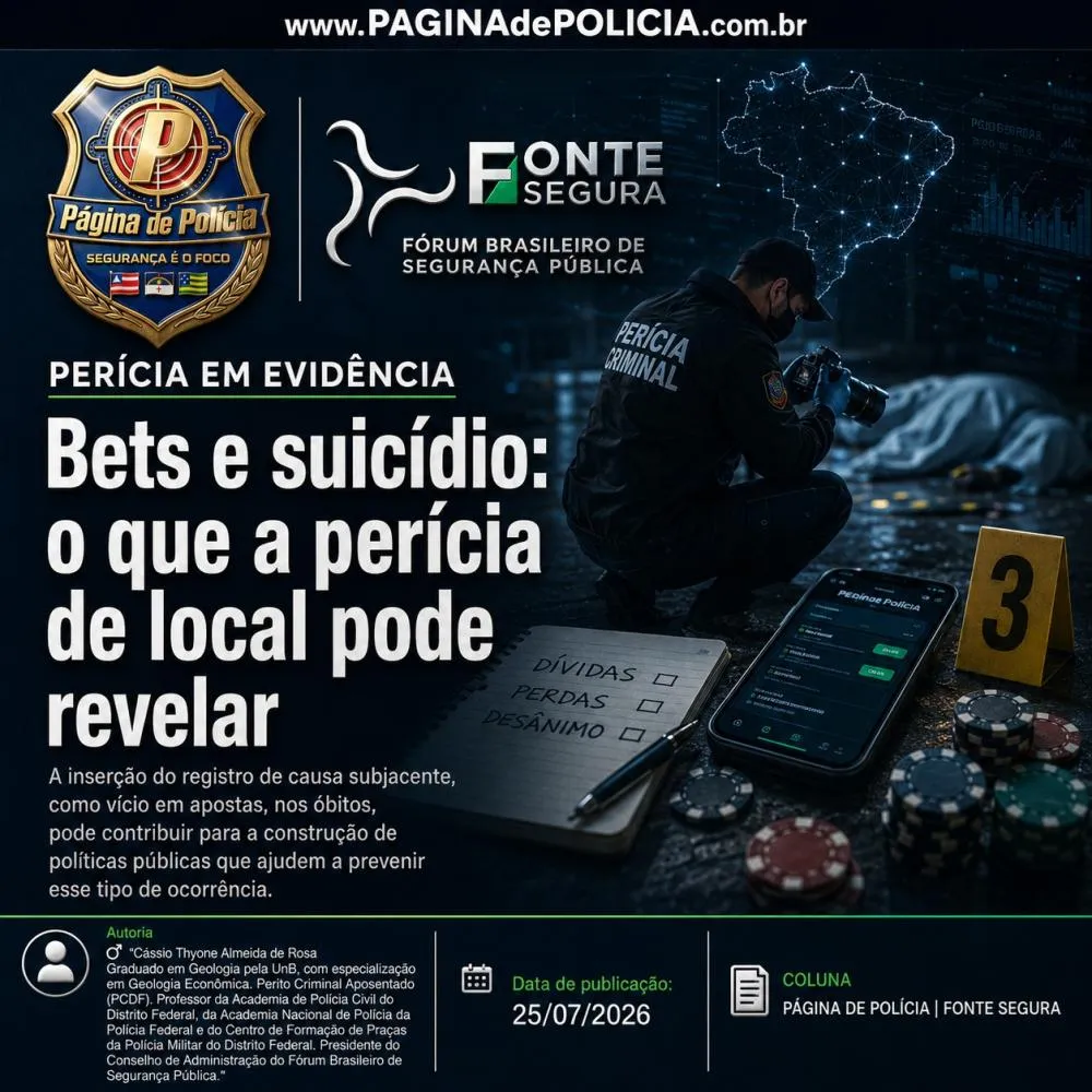 Bets e suicídio: o que a perícia de local pode revelar