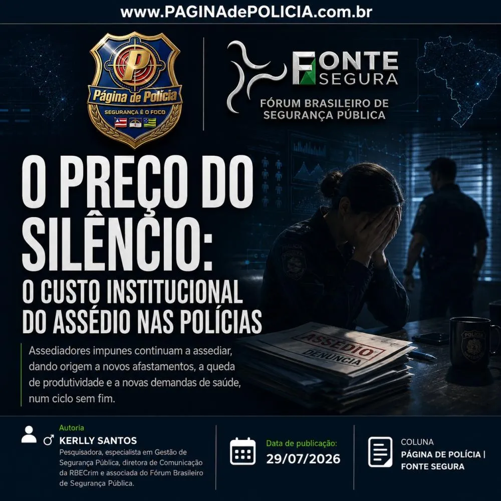 O PREÇO DO SILÊNCIO: O CUSTO INSTITUCIONAL DO ASSÉDIO NAS POLÍCIAS