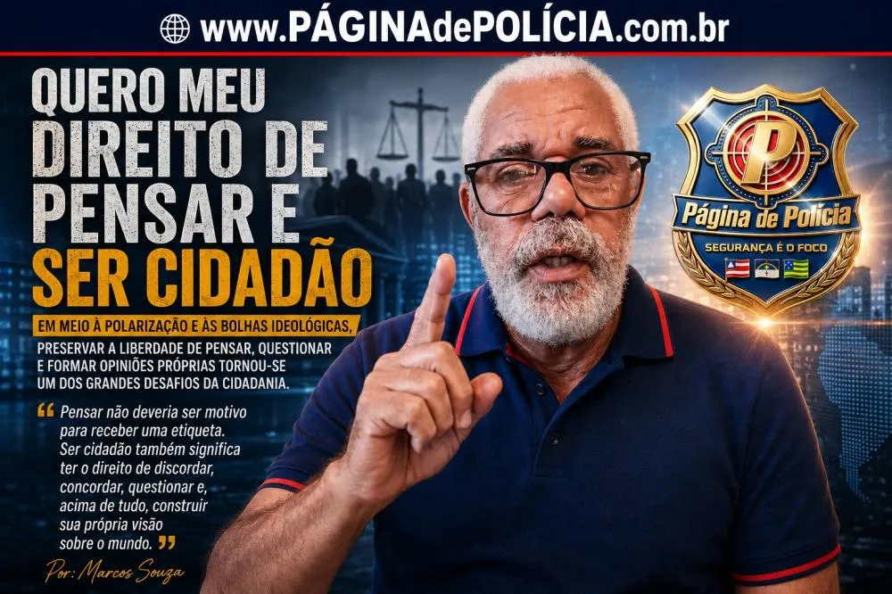 QUERO MEU DIREITO DE PENSAR E SER CIDADÃO