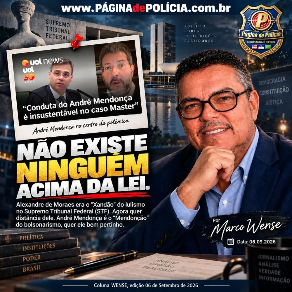 NÃO EXISTE NINGUÉM ACIMA DA LEI