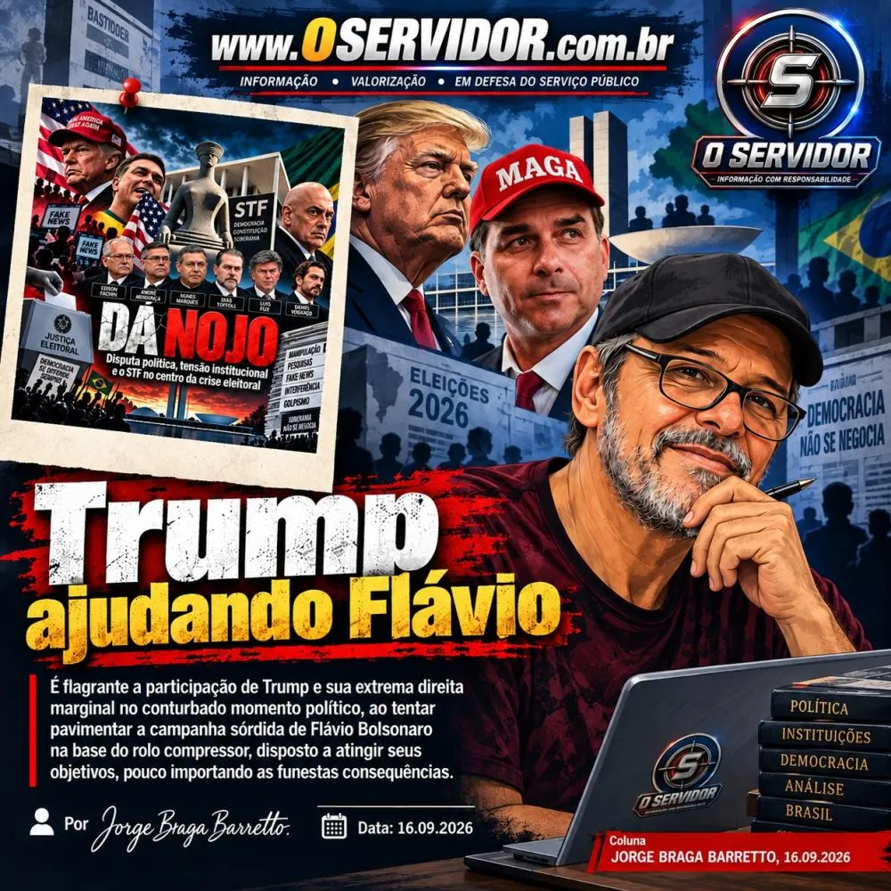 Trump ajudando Flávio
