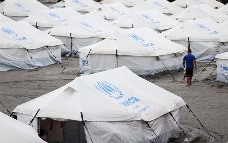 Acampamento da ONU para refugiados no Brasil - (Foto: Marcelo Camargo/Agência Brasil)