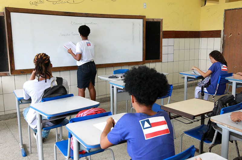 Aula em escola da rede pública do estado da Bahia - Camila Souza/GOVBA