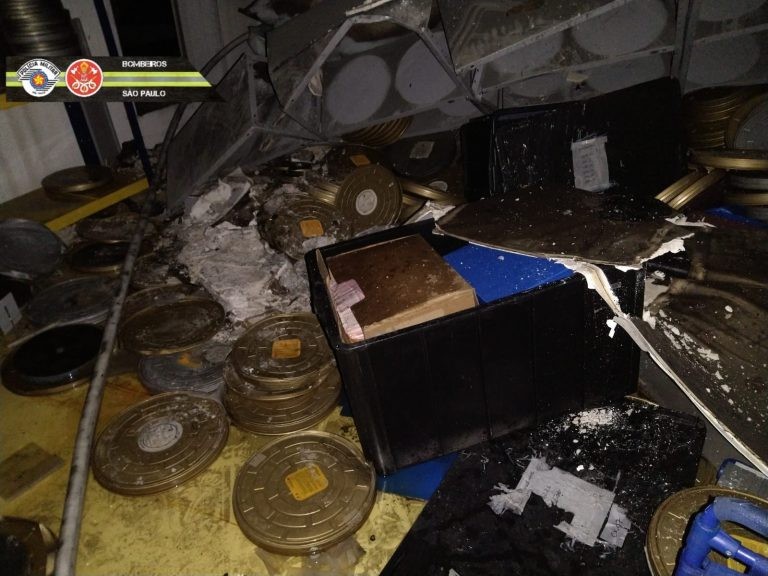 Parte do acervo destruído durante incêndio na Cinemateca - (Foto: Fotos públicas)