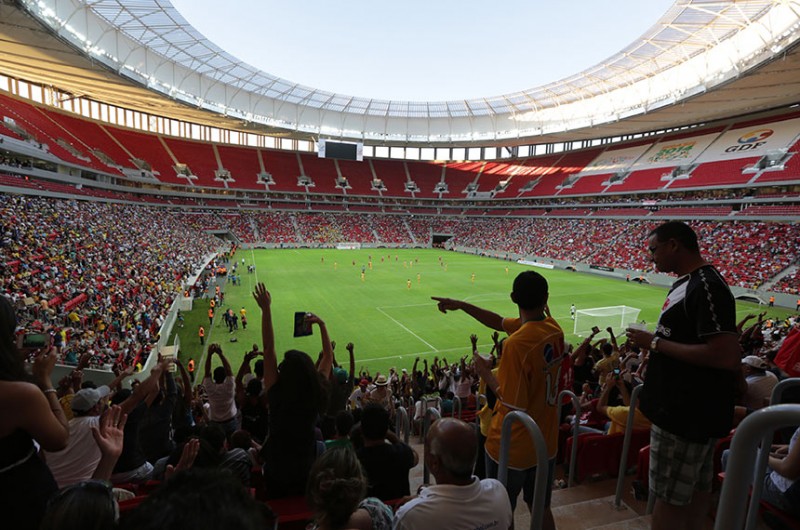 Jogo de futebol no Estádio Mané Garrincha, em Brasília - Marcos Oliveira/Agência Senado