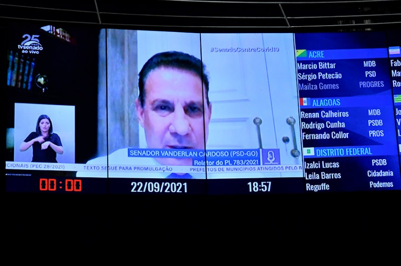 O texto foi aprovado com emenda de redação do relator, senador Vanderlan Cardoso