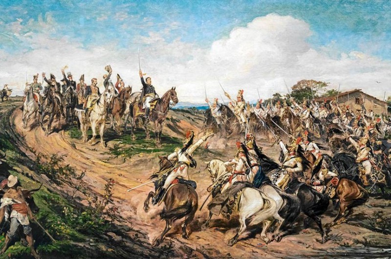 Quadro "Independência ou Morte", pintado por Pedro Américo em 1888 - Reprodução
