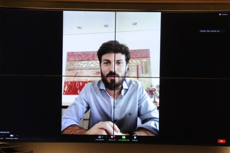 Deputado Marcelo Aro, relator do projeto de lei - (Foto: Gustavo Sales/Câmara dos Deputados)