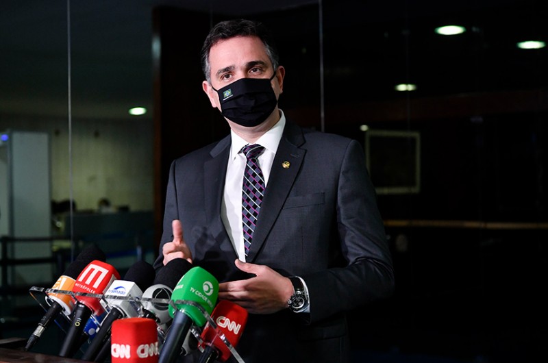O presidente do Senado, Rodrigo Pacheco (DEM-MG) destacou que o projeto será debatido em comissões e audiências públicas - Leopoldo Silva/Agência Senado