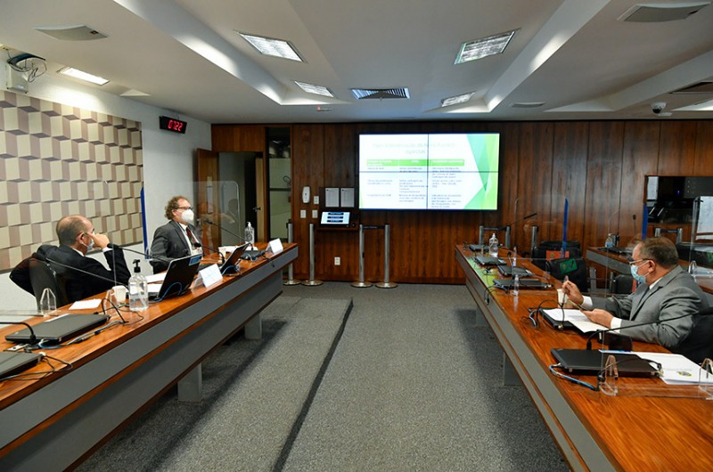 Os senadores Marcelo Castro (E) e Izalci Lucas (D) na audiência remota na Comissão de Educação - Leopoldo Silva/Agência Senado