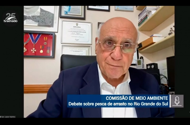 Lasier comandou a reunião na Comissão de Meio Ambiente - Reprodução/TV Senado