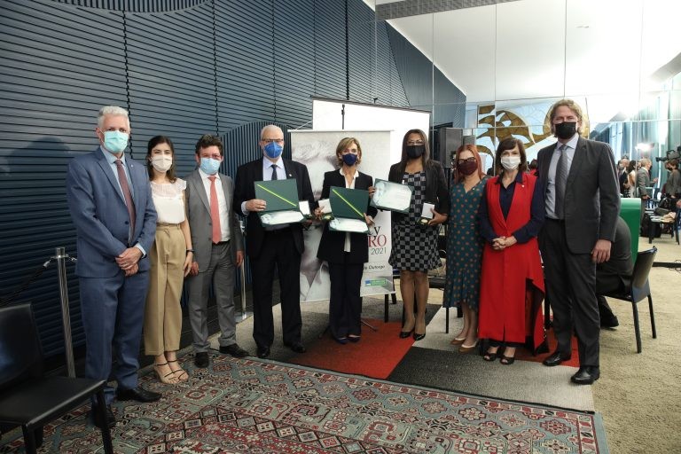 Cerimônia de entrega do prêmio foi realizada nesta terça na Câmara - (Foto: Claudio Andrade/Câmara dos Deputados)
