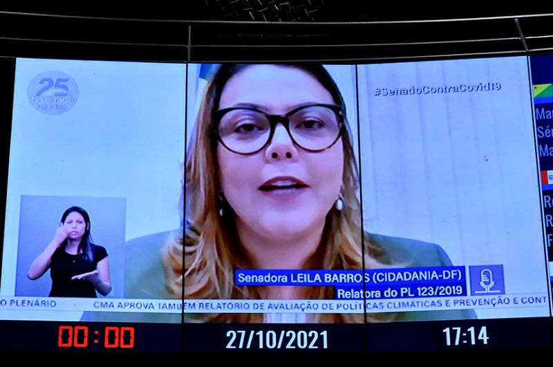 A relatora em plenário foi a senadora Leila Barros (Cidadania-DF) - Waldemir Barreto/Agência Senado