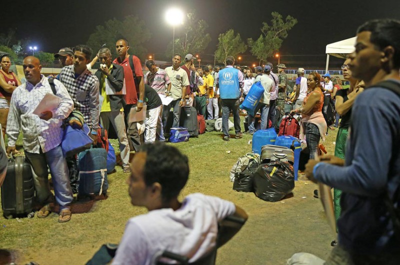 Imigrantes aguardam em Boa Vista para serem enviados a outros estados: pesquisa aponta interiorização da migração - Antonio Cruz/Agência Brasil