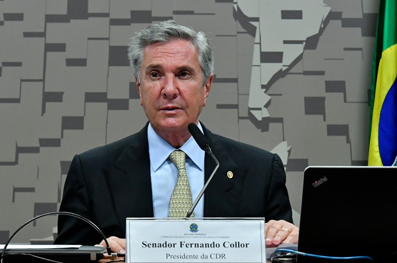 Presidente da CDR, Fernando Collor (Pros-AL) coordenou a audiência pública, realizada por videoconferência - Waldemir Barreto/Agência Senado