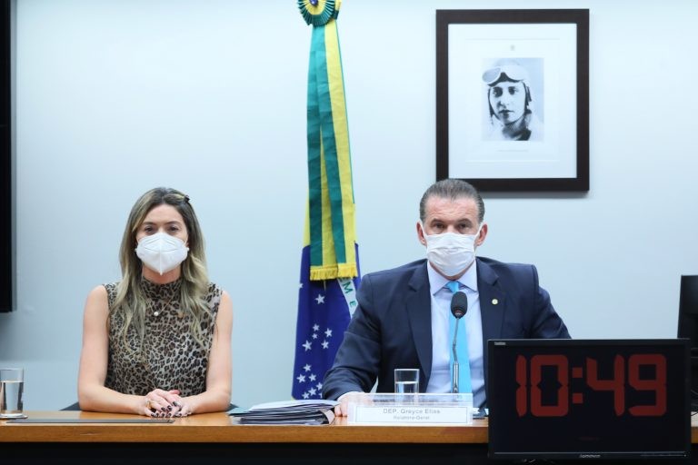 Deputada Greyce Elias e deputado Roman, relatora e presidente do grupo - (Foto: Cleia Viana/Câmara dos Deputados)