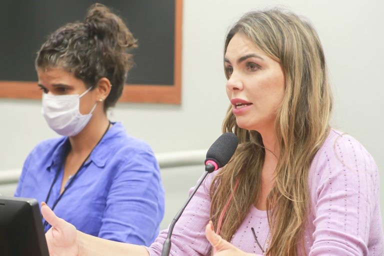 Paula Belmonte (D), relatora, defendeu uma lei que dê segurança aos consumidores idosos - (Foto: Paulo Sérgio/Câmara dos Deputados)