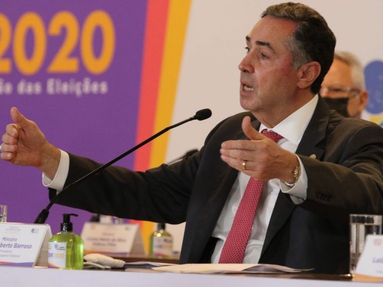 O ministro Barroso receberá o prêmio pela atuação no combate às fake news envolvendo as urnas eletrônicas - (Foto: Fabio Rodrigues Pozzebom/Agência Brasil)