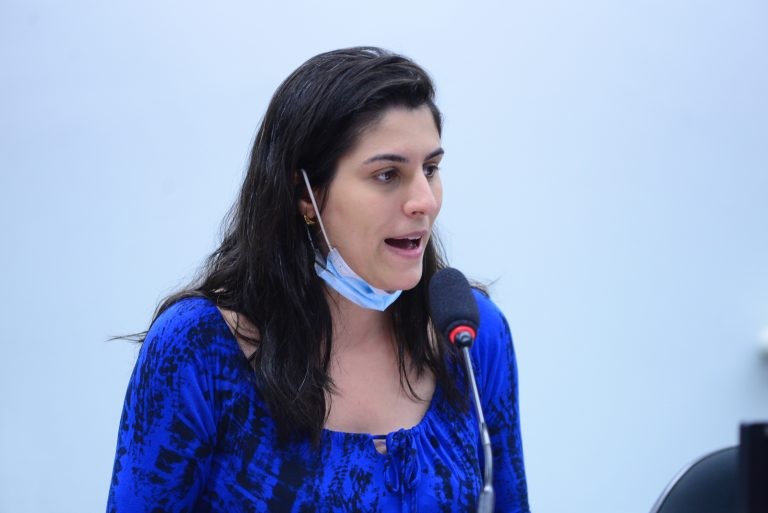 A deputada Chris Tonietto presidiu a audiência pública - (Foto: Billy Boss/Câmara dos Deputados)