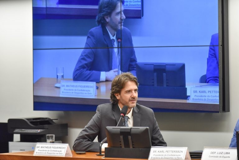 Matheus Figueiredo: Brasil conta há oito anos com centro de treinamento de esportes de gelo - (Foto: Zeca Ribeiro/Câmara dos Deputados)