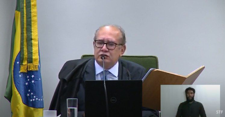 O ministro Gilmar Mendes, do STF - (Foto: Reprodução/Youtube 09.03.2021)