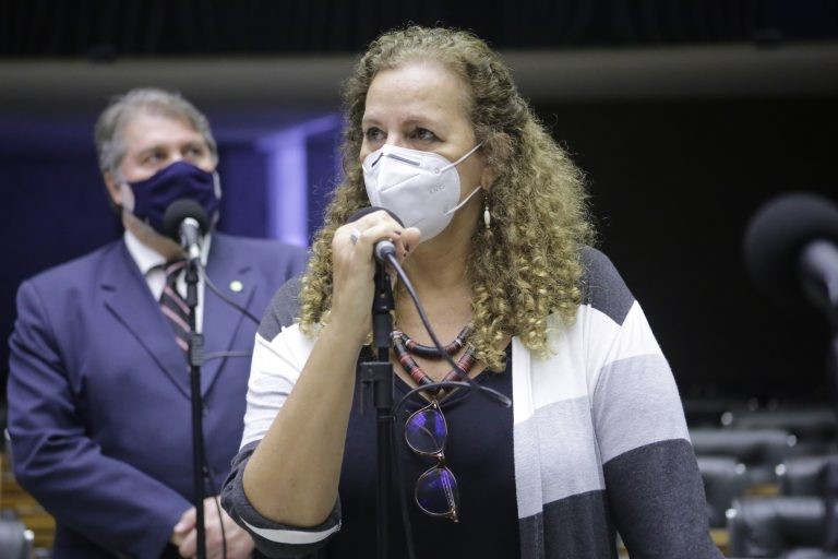 Jandira Feghali é uma das autoras do projeto - (Foto: Paulo Sérgio/Câmara dos Deputados)