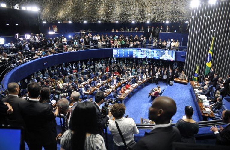 Sessão para análise do impeachment de Dilma Rousseff em 2016 - (Foto: Alex Ferreira / Câmara dos Deputados)