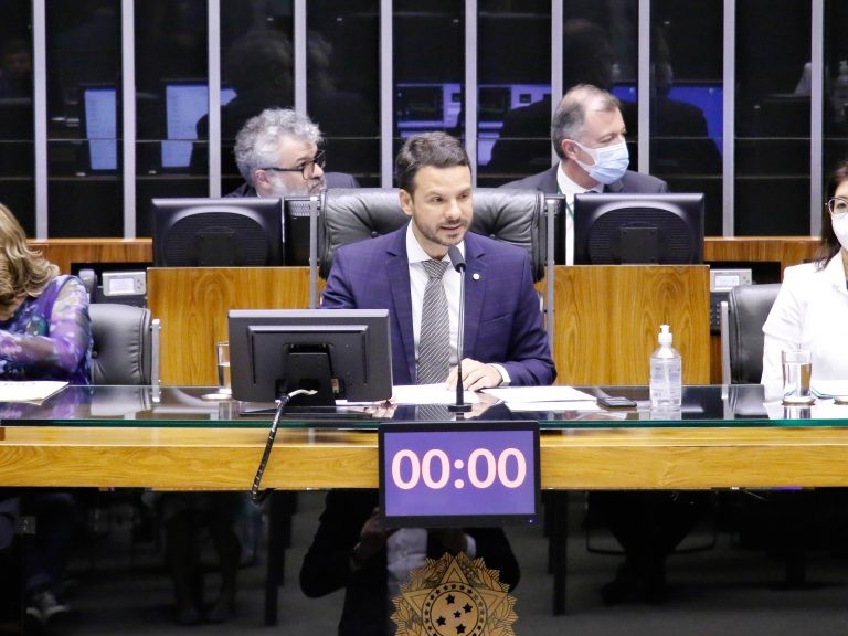 A sessão solene foi presidida pelo deputado Professor Israel Batista - (Foto: Marina Ramos/Câmara dos Deputados)