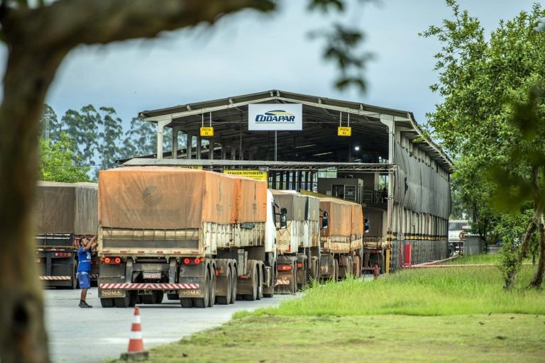 Caminhoneiros não precisarão comprovar a compra de diesel para receber o benefício - (Foto: Cláudio Neves/Portos do Paraná)