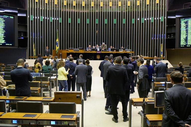 Deputados analisam projetos em Plenário - (Foto: Alan Rones/Câmara dos Deputados)