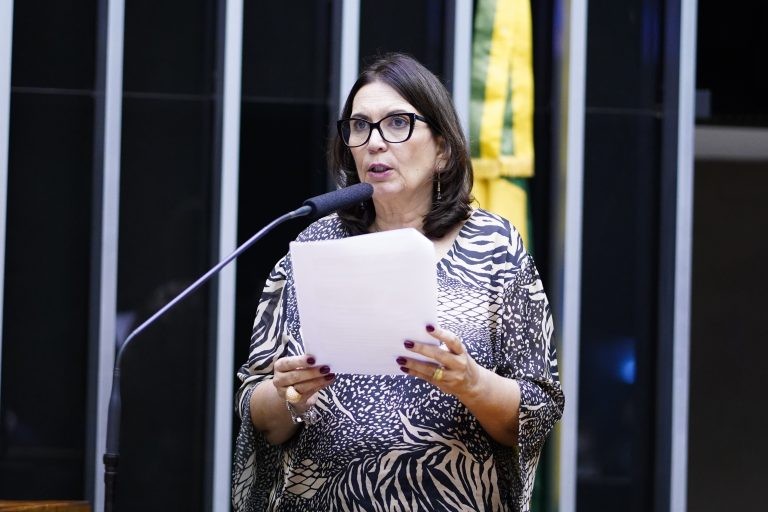 Bia Kicis apresentou parecer pela aprovação da proposta - (Foto: Pablo Valadares /Câmara dos Deputados)