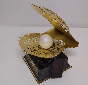 O suporte e a concha foram deixados, mas a pérola foi roubada - (Foto: Câmara dos Deputados)