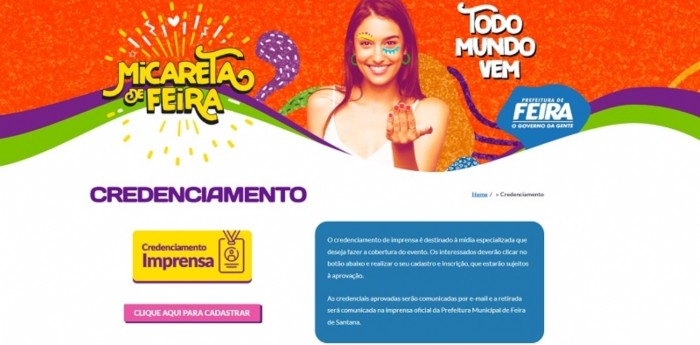 Foto: ReproduÃ§Ã£o/Prefeitura de Feira de Santana - BA