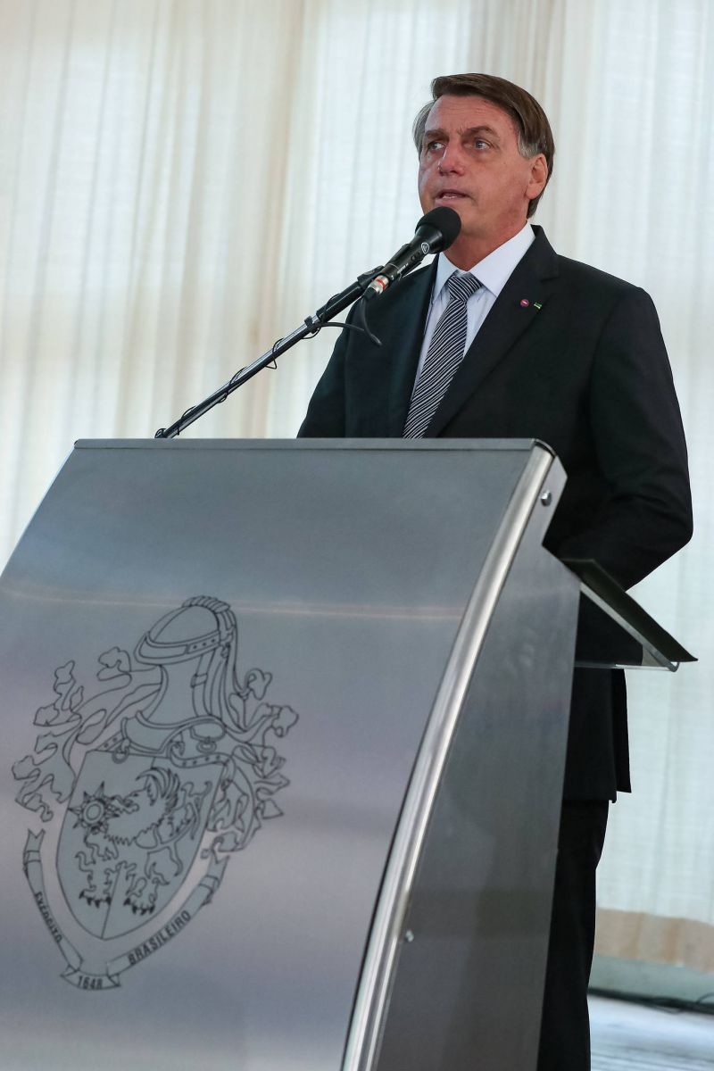 Bolsonaro durante evento em Brasília - (Foto: Marcos Corrêa/PR - 08.04.2021)