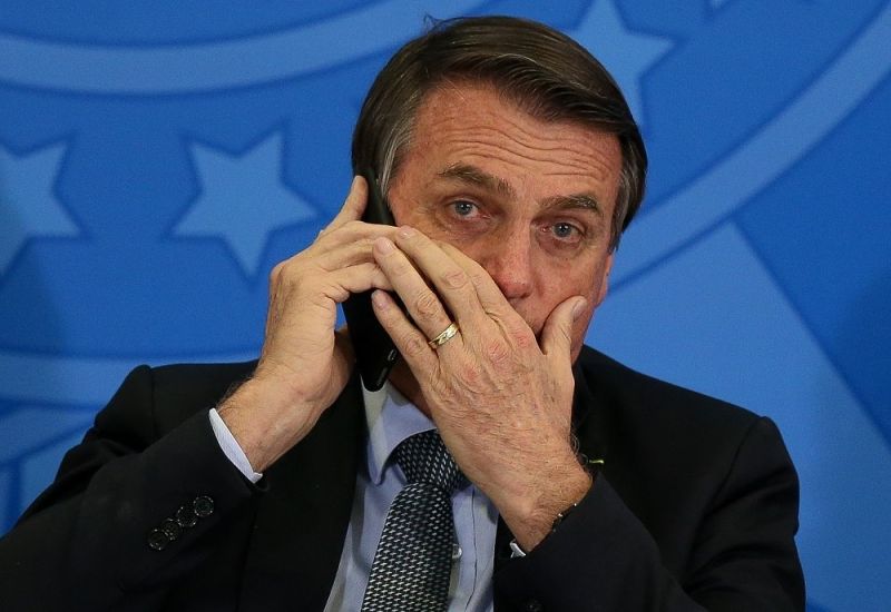 Bolsonaro teve conversa telefônica gravada e divulgada por Jorge Kajuru - (Foto: Pedro Ladeira/Folhapress - 23.7.2019)