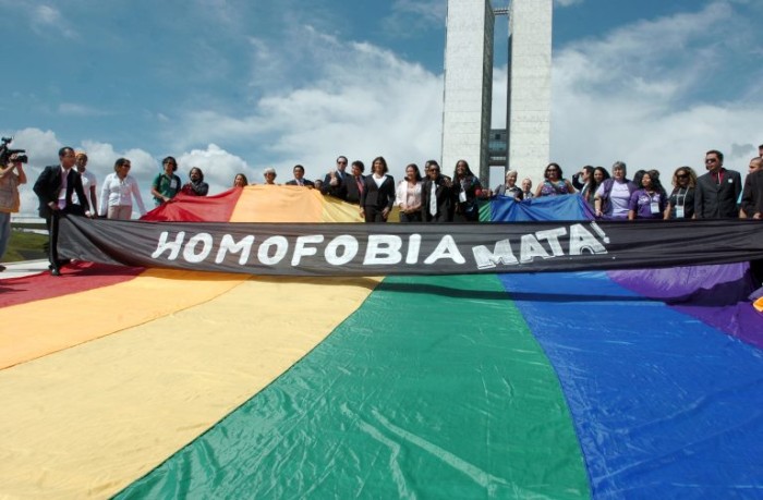 Protesto em frente ao Congresso - (Foto: Edson Santos)