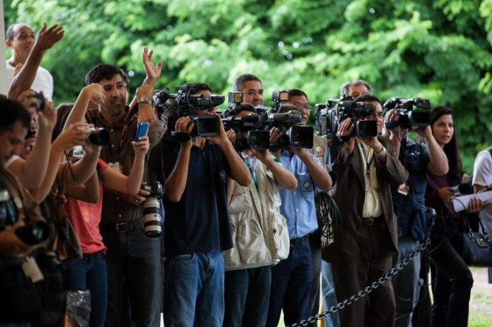 A descredibilização da imprensa é um dos temas do debate - (Foto: Emília Silberstein/Universidade de Brasília)