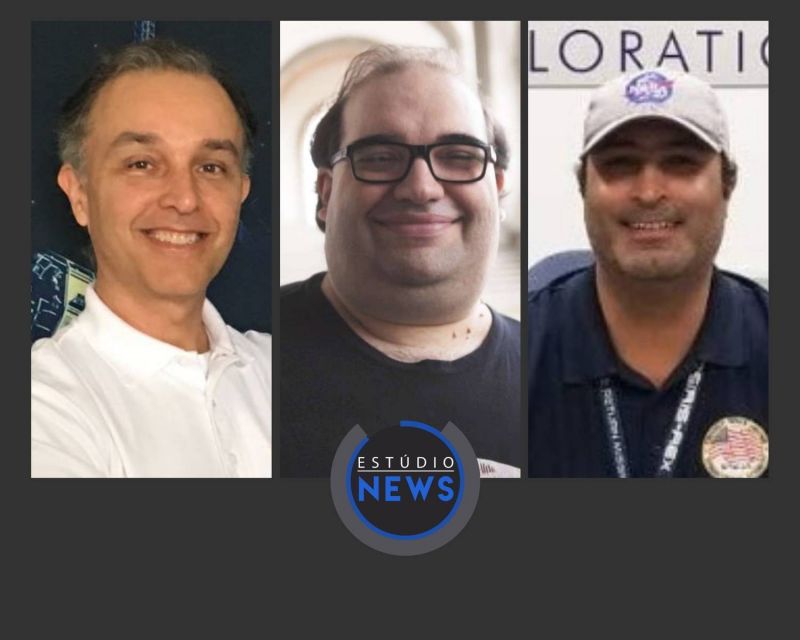 Jefferson Michaelis, Sérgio Sacani e José Carlos Filho - (Foto: Divulgação)