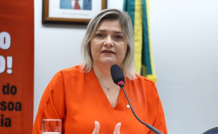 Professora Luciene Cavalcante, autora do requerimento para a realização do debate - (Foto: Vinicius Loures / Câmara dos Deputados)