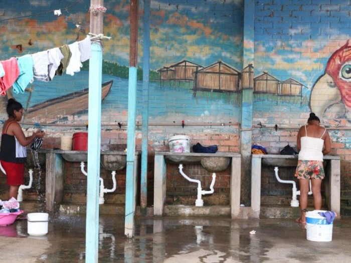 Abrigo desativado pela Operação Acolhida continua ocupado pelos indígenas venezuelanos da etnia Warao - (Foto: Rovena Rosa/Agência Brasil)