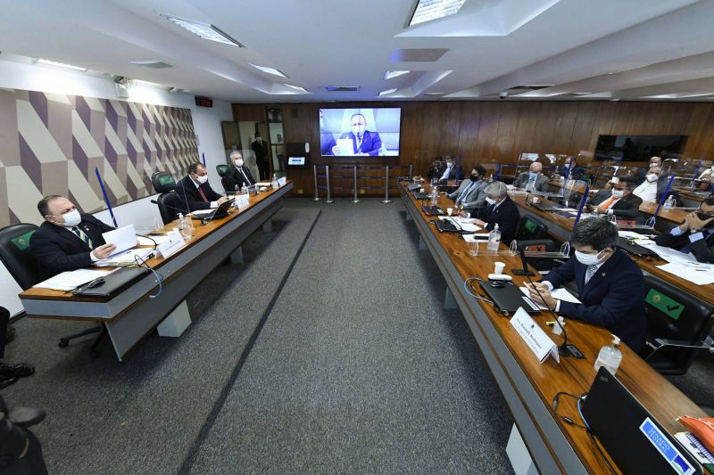 Pazuello diz que bronca pública foi brincadeira - (Foto: Edilson Rodrigues/Agência Senado - 19.05.2021)