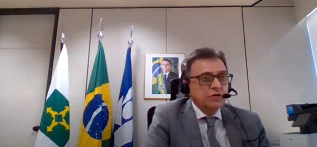 O secretário da Receita, José Tostes Neto, durante coletiva sobre o IR 2021 - (Foto: Reprodução)