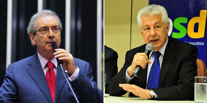 Eduardo Cunha e Arlindo Chinaglia, denunciados pela PGR - (Foto: Montagem/R7)