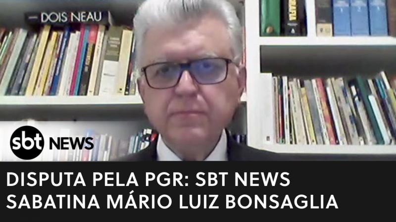 Na disputa pela PGR, Mario Luiz Bonsaglia é sabatinado pelo SBT News